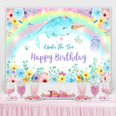 Lofaris Under The Sea Happy Birthday Backdrop For Girl Party